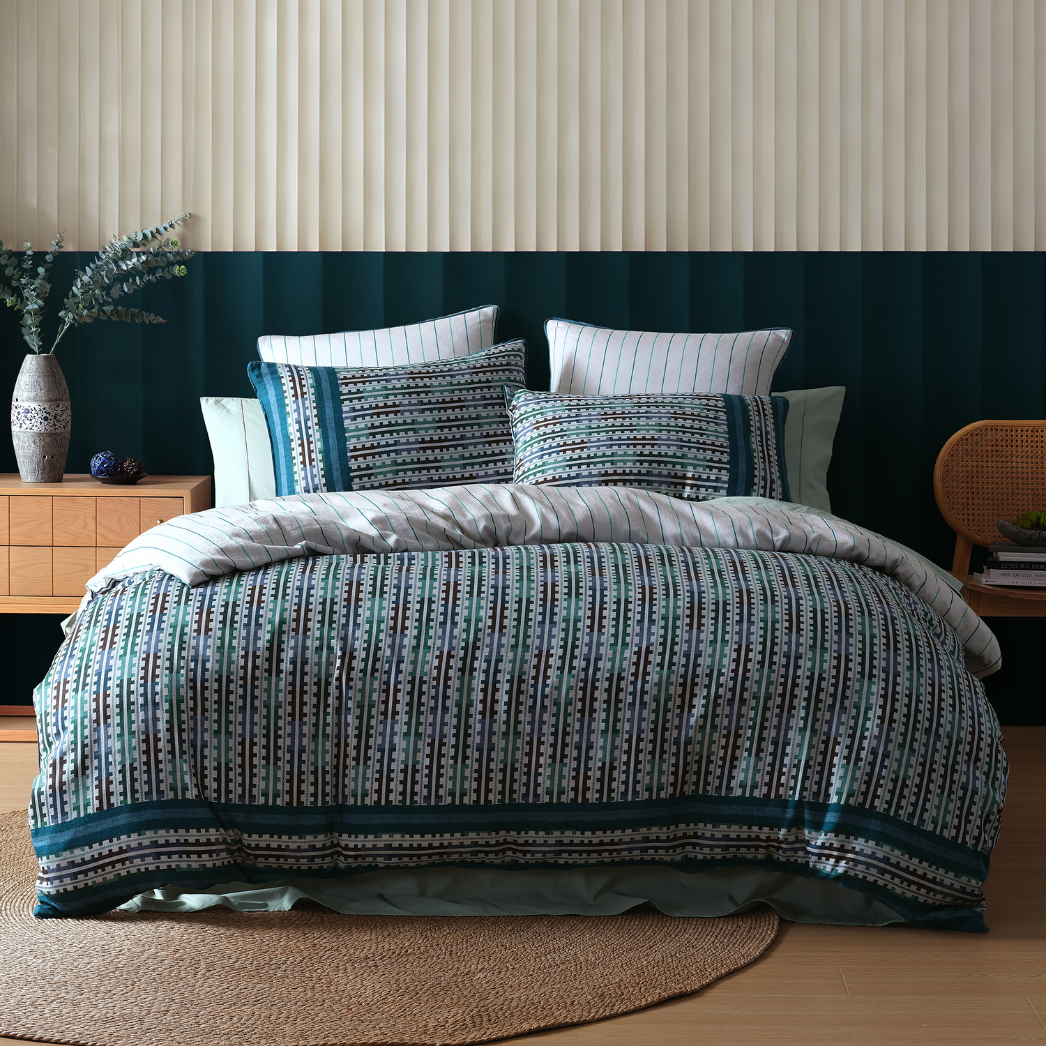 Griffin Cotton Sateen Quilt Cover Set