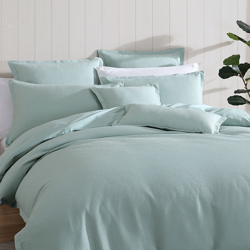 Surf Ascot Cotton-Blend Quilt Cover Set | Temple & Webster