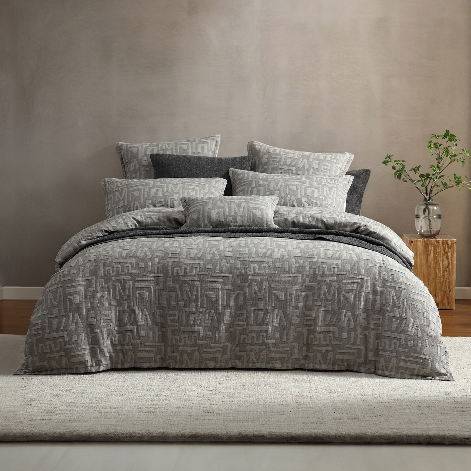 Cyprus Cotton Jacquard Quilt Cover Set