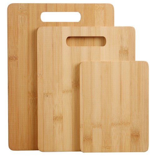 Gourmet Kitchen 3 Piece Gourmet Kitchen Natural Bamboo Chopping Board Set