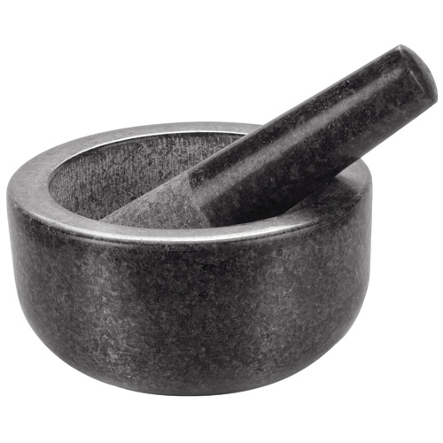 Black Granite Mortar & Pestle