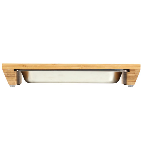 Gourmet Kitchen Bamboo Cutting Board with Tray