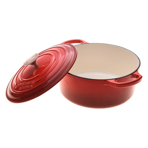 Black Cherry Red 24cm Cast Iron Dutch Oven