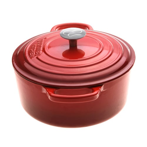 Black Cherry Red 24cm Cast Iron Dutch Oven