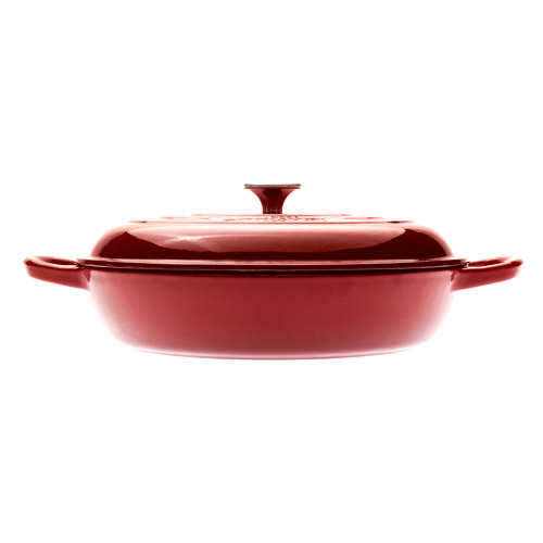 Black Cherry Red 30cm Shallow Casserole Dish