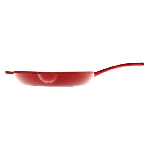 Black Cherry Red 26cm Cast Iron Fry Pan