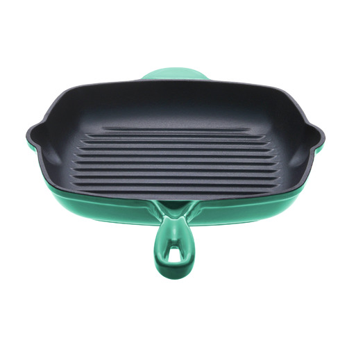 Eden Green Square 28cm Cast Iron Grill Pan