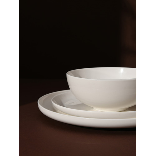 12 Pieces Coupe Ceramic Dinner Set