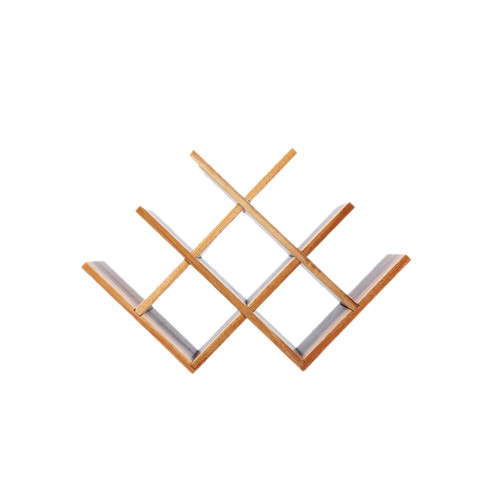 8 Bottle Acacia Wood Wine Rack