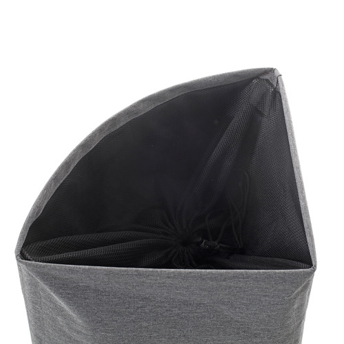Sherwood Housewares Grey Corner Laundry Bag on Wheels Temple & ster