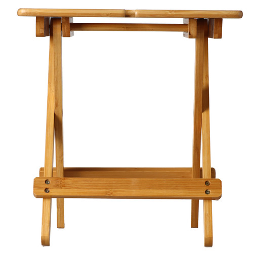 Sherwood Housewares Foldable Bamboo Picnic Wine Table Temple & ster
