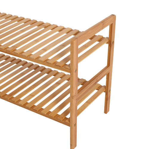 2 Tier Gabbie Bamboo Shoe Rack