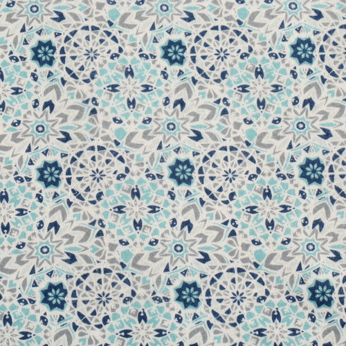 Blue Mosaic Picnic Rug