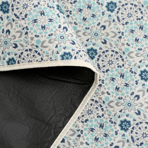 Blue Mosaic Picnic Rug