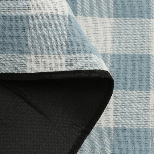 Blue & White Chequered Picnic Rug