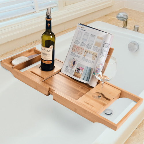 Castiel Bamboo Bath Caddy