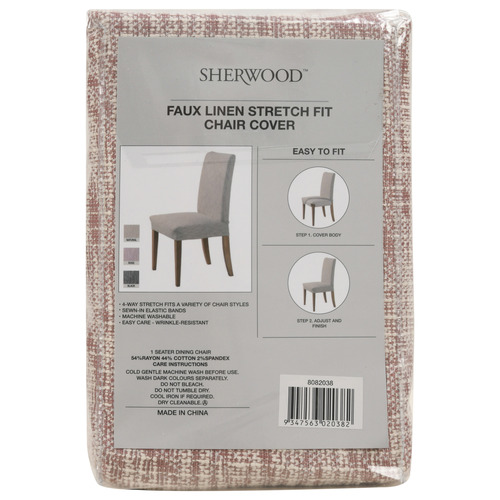 Cotton-Blend Dining Chair Cover