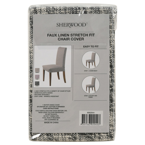 Cotton-Blend Dining Chair Cover