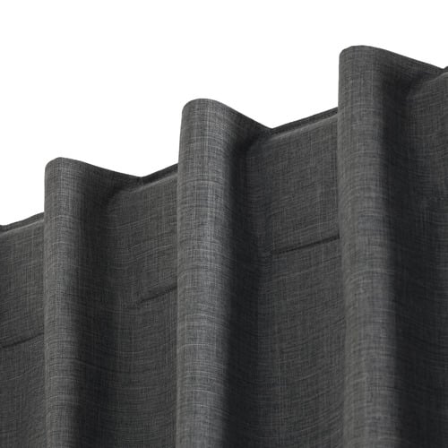 Linen Look Blockout Concealed Tab Top Curtains