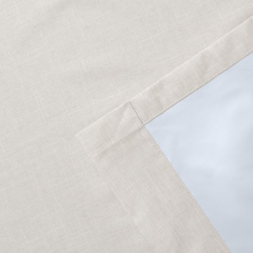 Linen Look Blockout Concealed Tab Top Curtains