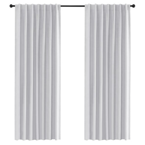 Linen Look Blockout Concealed Tab Top Curtains