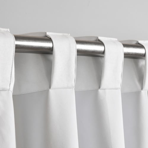 Linen Look Blockout Concealed Tab Top Curtains