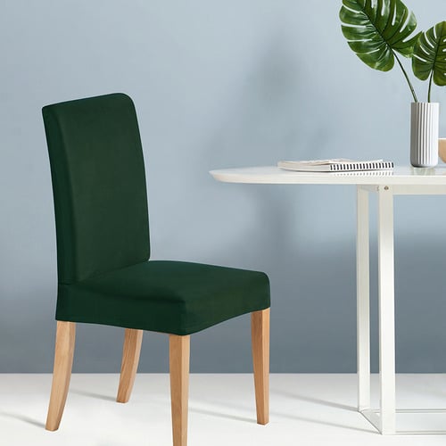 Stretch Faux Suede Dining Chair Covers
