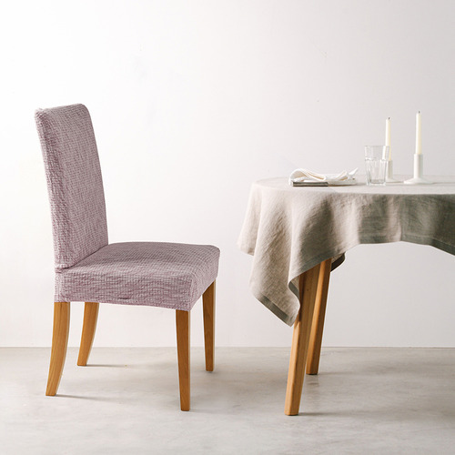 Stretch Faux Linen Dining Chair Covers