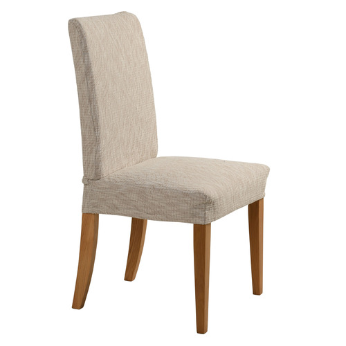 Stretch Faux Linen Dining Chair Covers