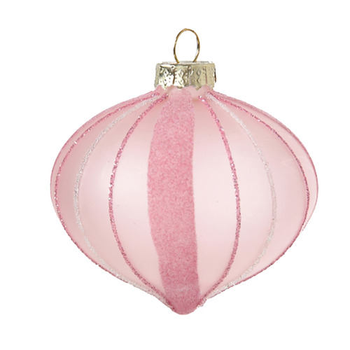 6 Piece Arthur Striped Christmas Bauble Set