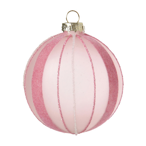 6 Piece Arthur Striped Christmas Bauble Set