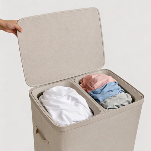 Ayden 2 Section Laundry Hamper