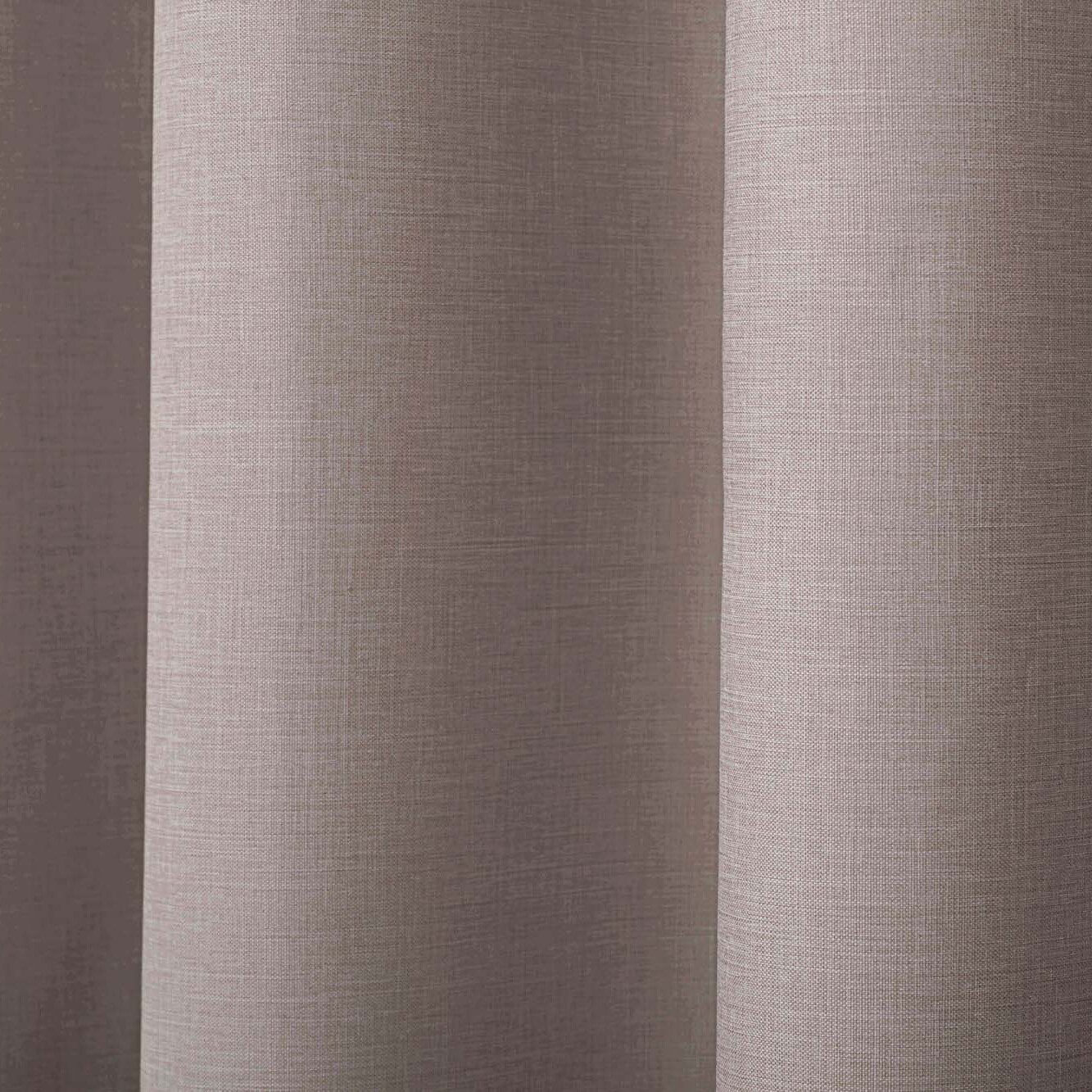 Cinnamon Faux Linen Curtain