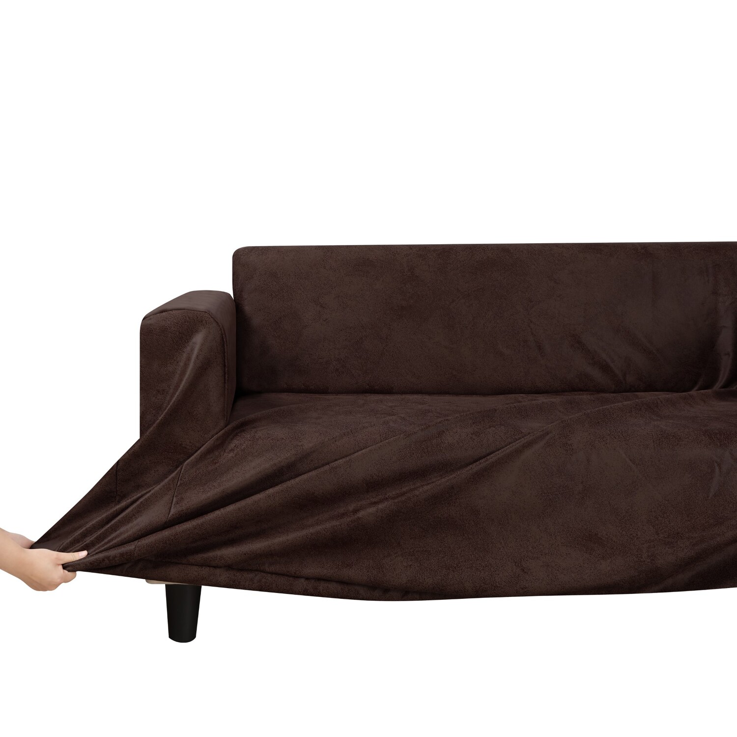 Snowflake Premium Faux Leather Sofa Cover Only