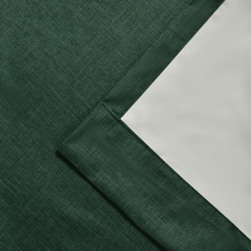 Lyndon Linen-Look Blockout S-Fold Single Panel Curtain