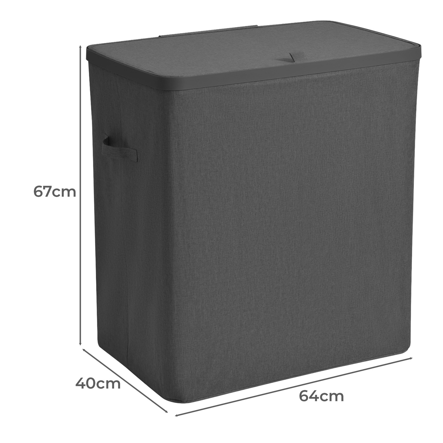 Titus 3 Section Foldable Laundry Hamper