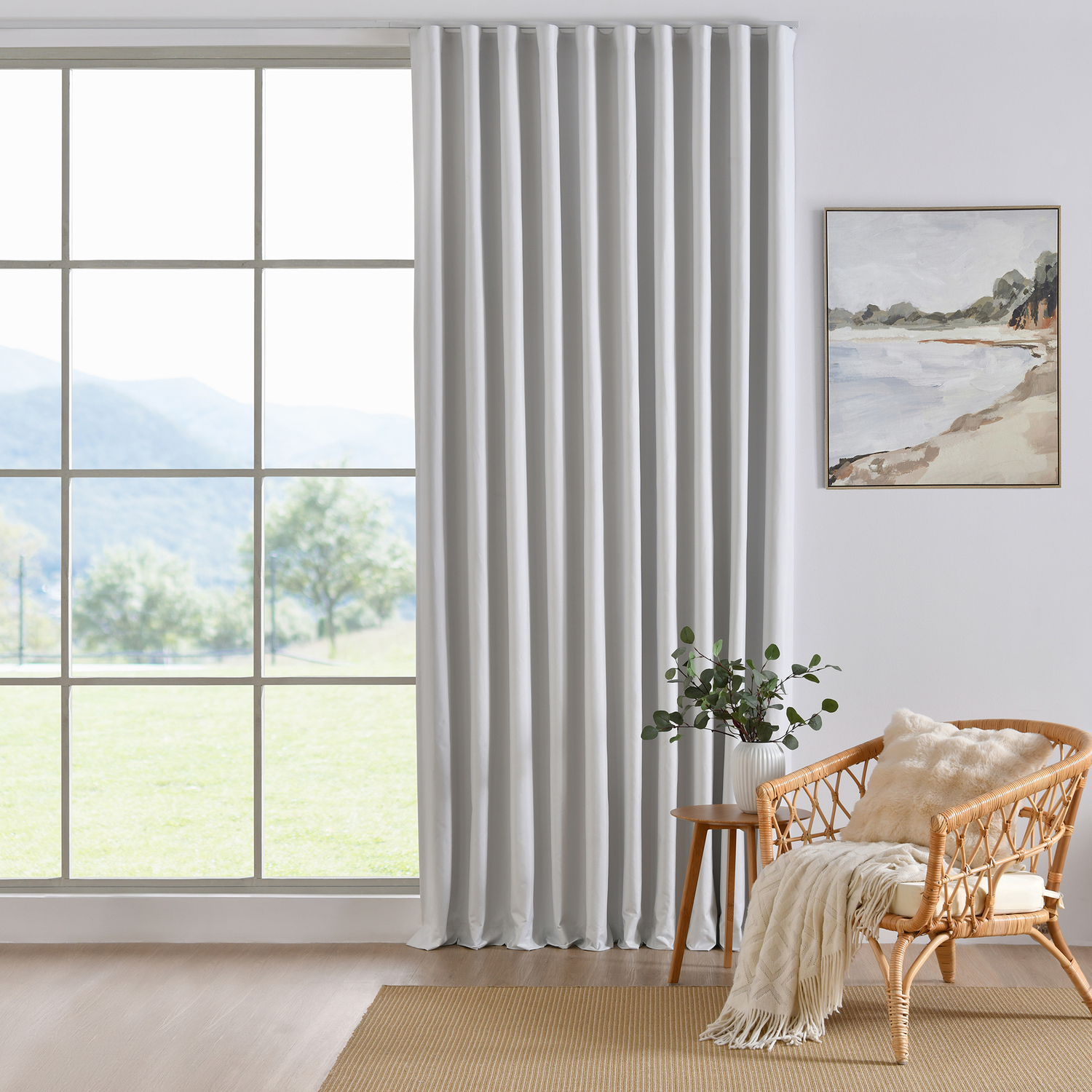 Lynden Forest Green Blockout S-Fold Single Panel Curtain