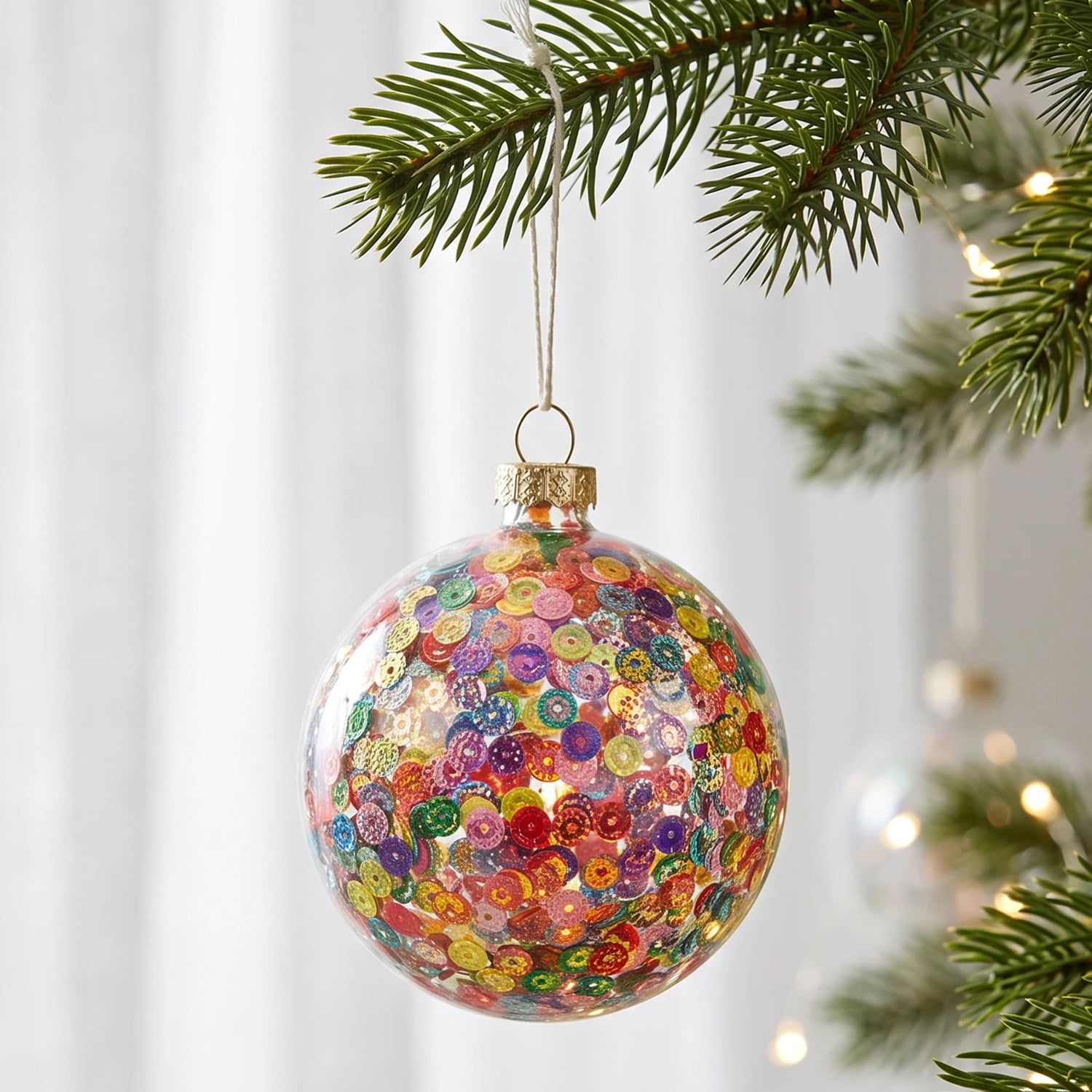 Aspen Sugar Bead Glass Baubles