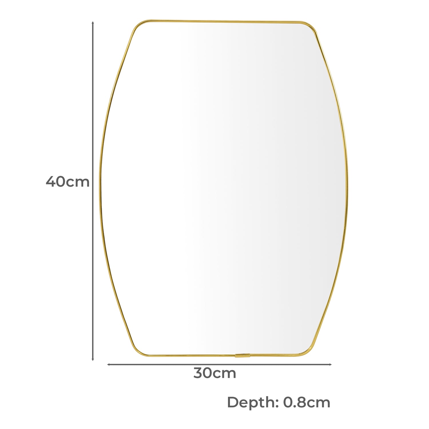 Ira Brass Wall Mirror