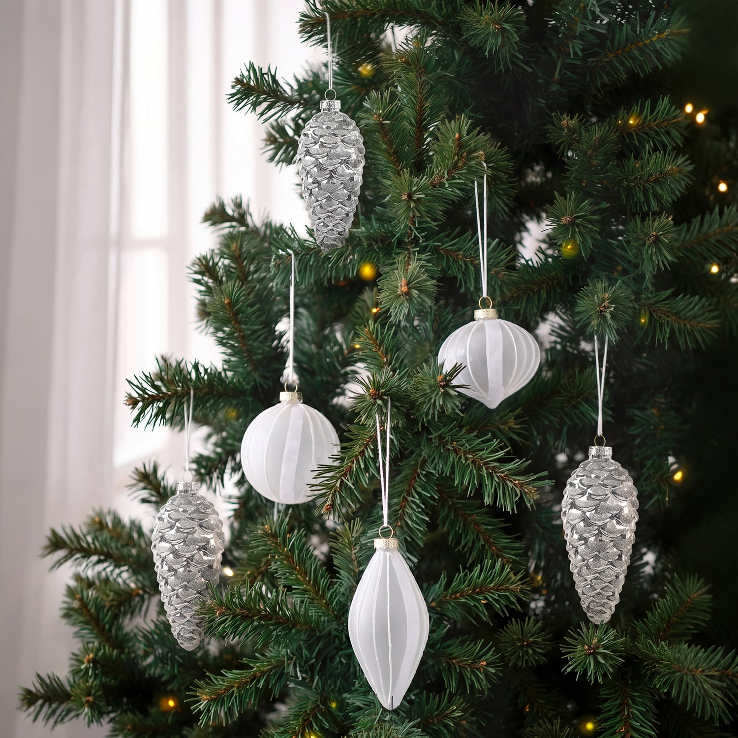 Gold Dasher Pinecone Christmas Baubles