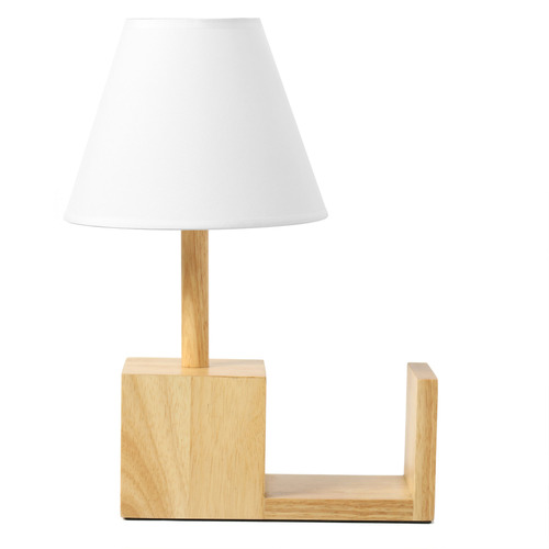 40cm Rubberwood Table Lamps