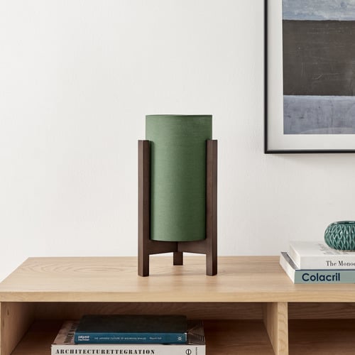 32cm Aliyah Rubberwood Table Lamps