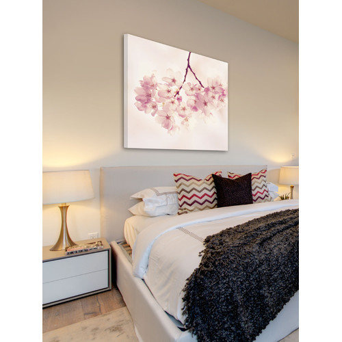 Cherry Blossoms Canvas Wall Art Temple & ster