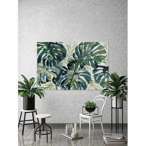 Green Leaf III Canvas Wall Art