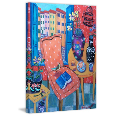 A Salon of Many Colors Art Print on Canvas
