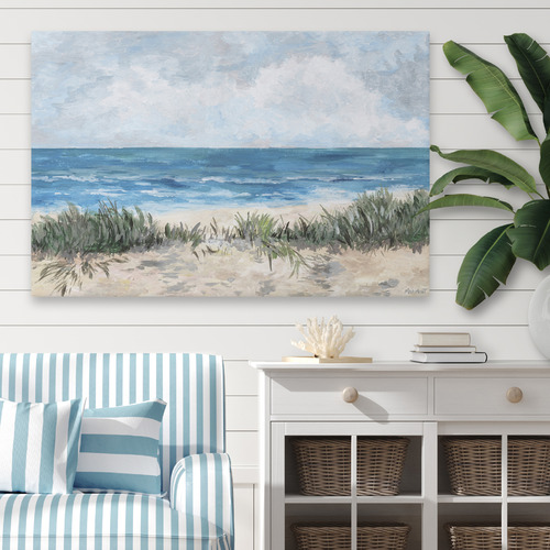 Sand Dune Grass Stretched Canvas Wall Art | Temple & Webster