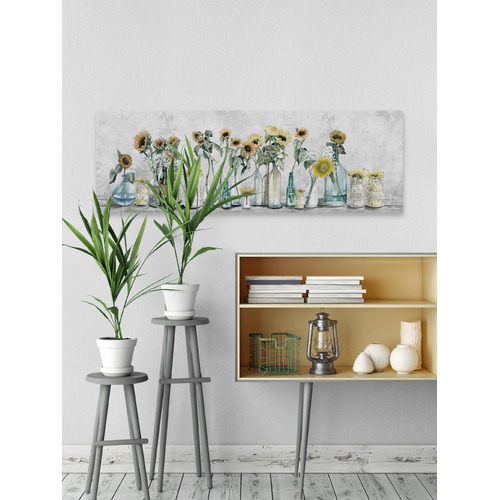Sunflower Sets Stretched Canvas Wall Art