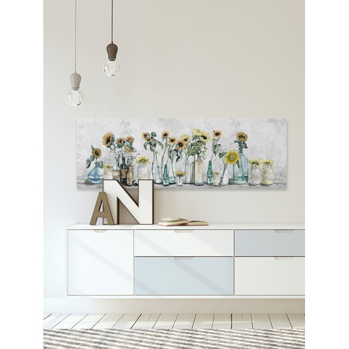 Sunflower Sets Stretched Canvas Wall Art