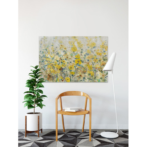 Sun Soaked Petals Stretched Canvas Wall Art