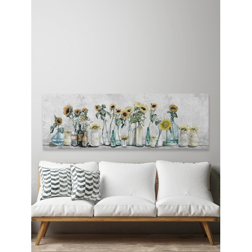 Sunflower Sets Stretched Canvas Wall Art